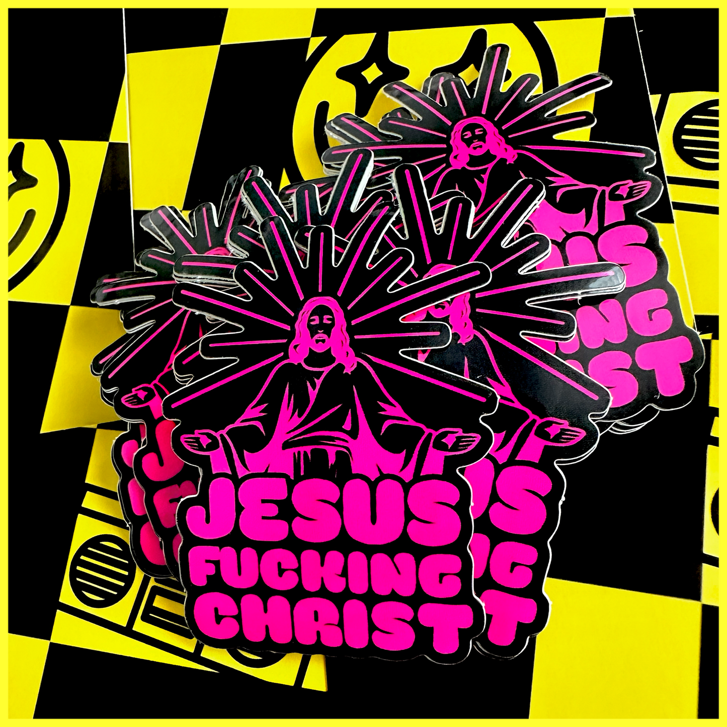 JESUS FKN CHRIST • STICKER